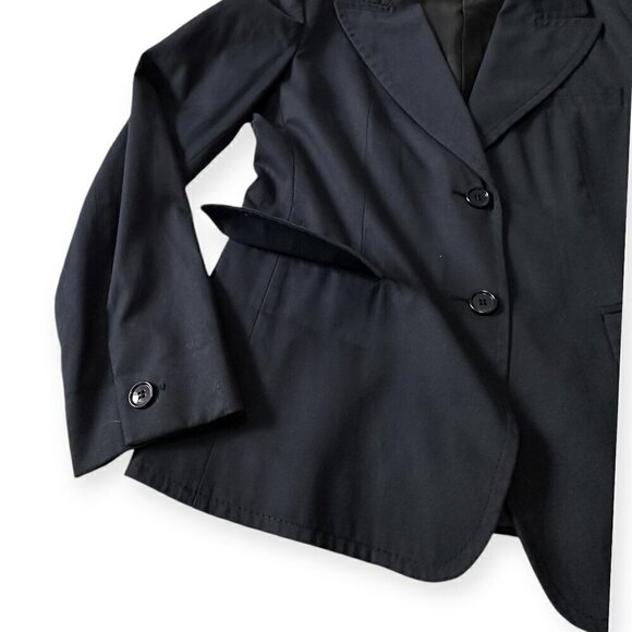 Miu Miu Navy Blue Cotton Blazer Jacket,‎ Size 46 Italy/US 10/M - Picture 13 of 16